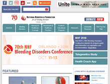 Tablet Screenshot of hemophilia.org